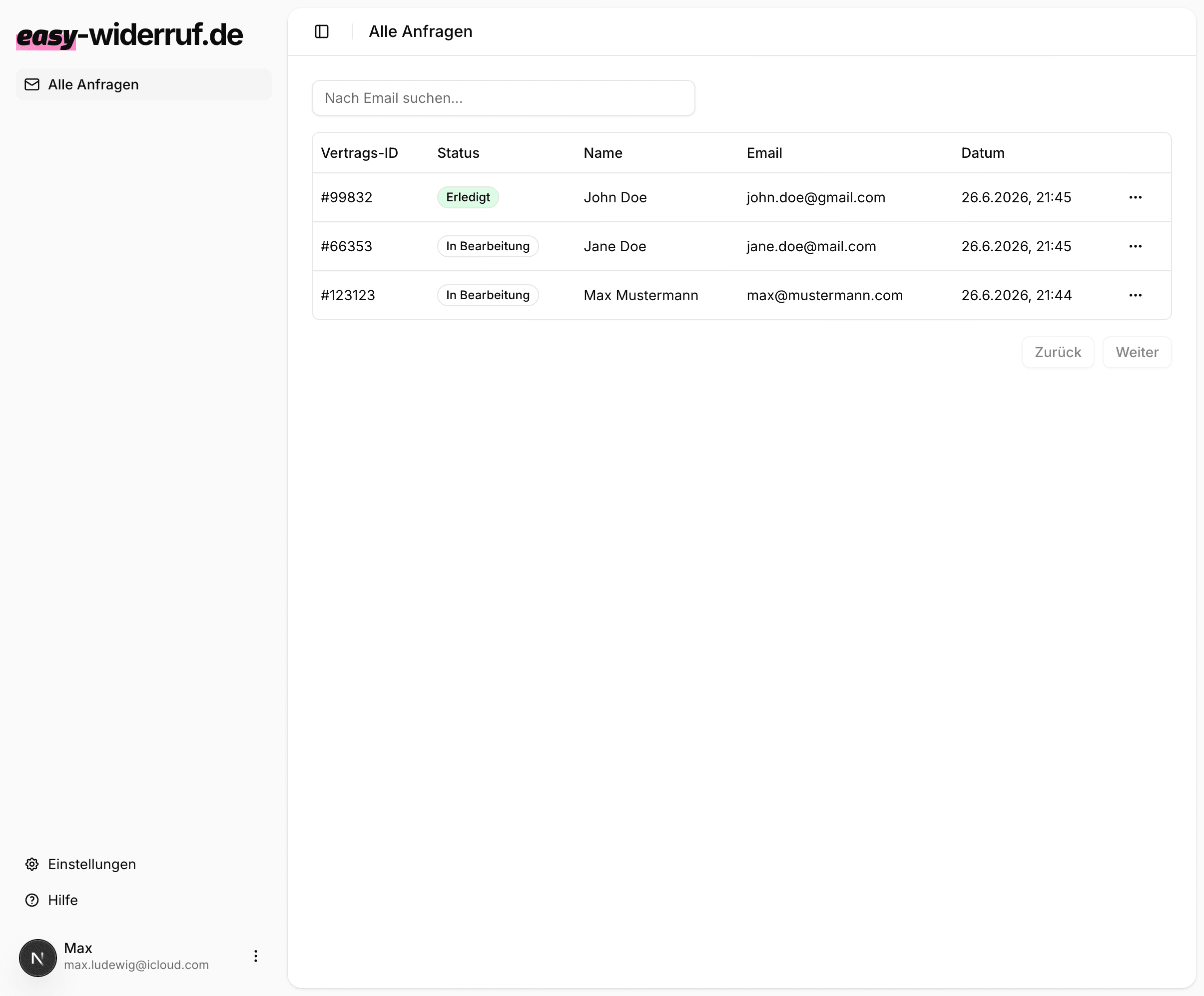 easy-widerruf.de screenshot