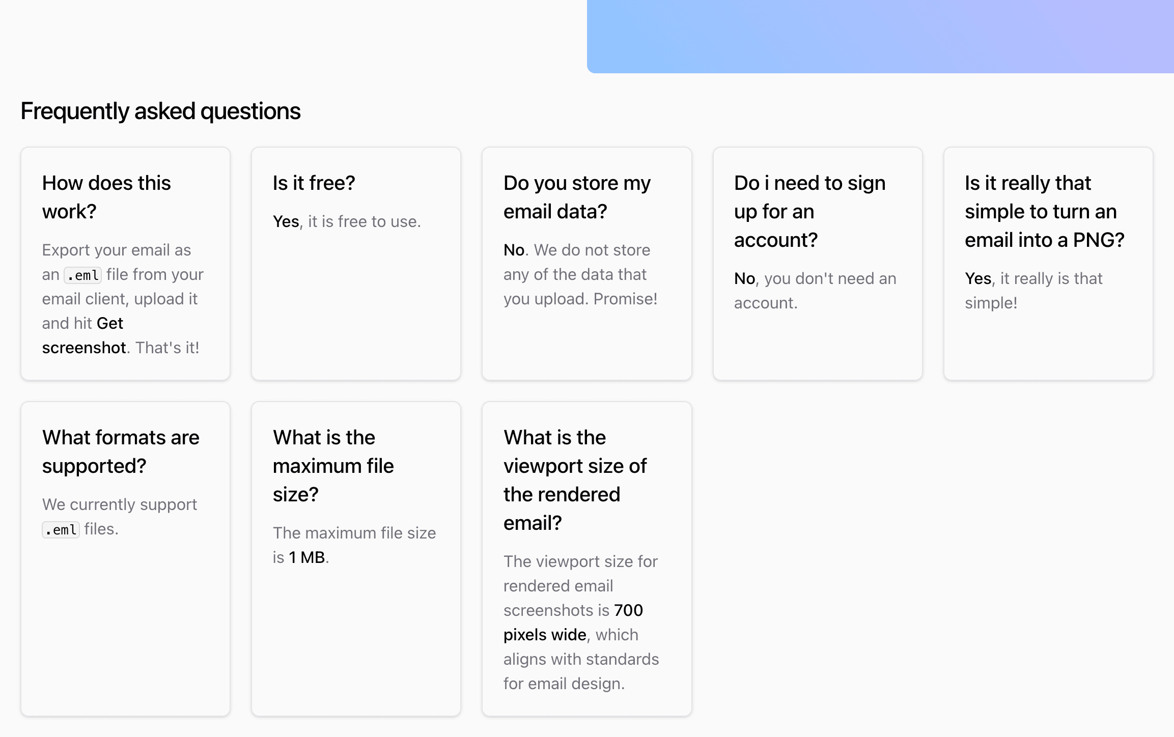 Email Screenshot Generator screenshot