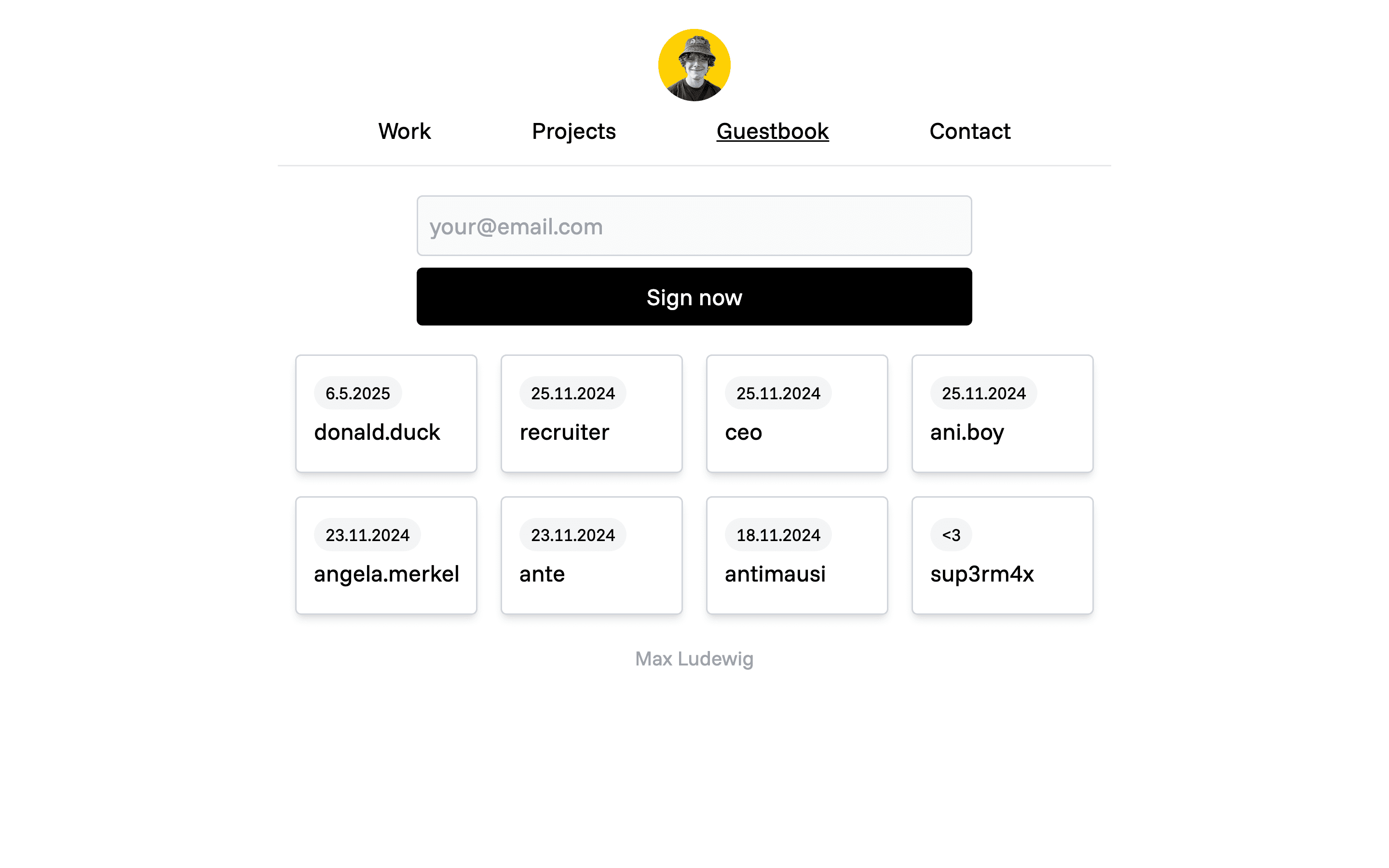 Portfolio screenshot
