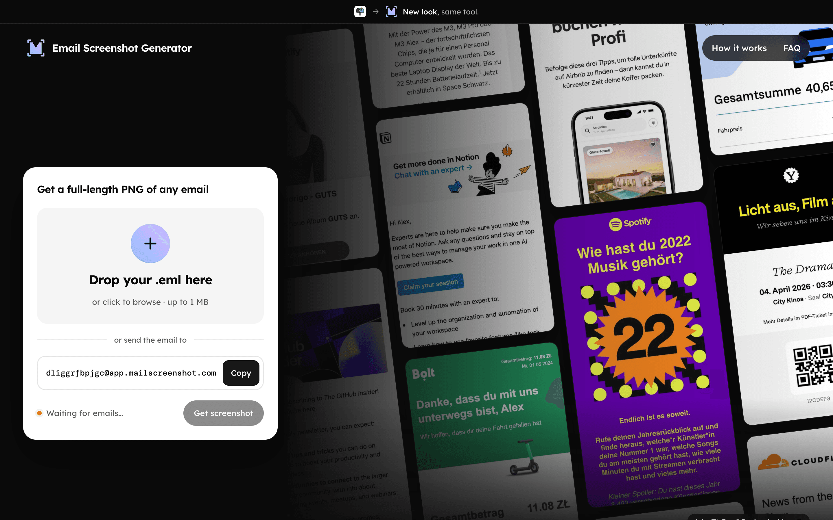 Email Screenshot Generator