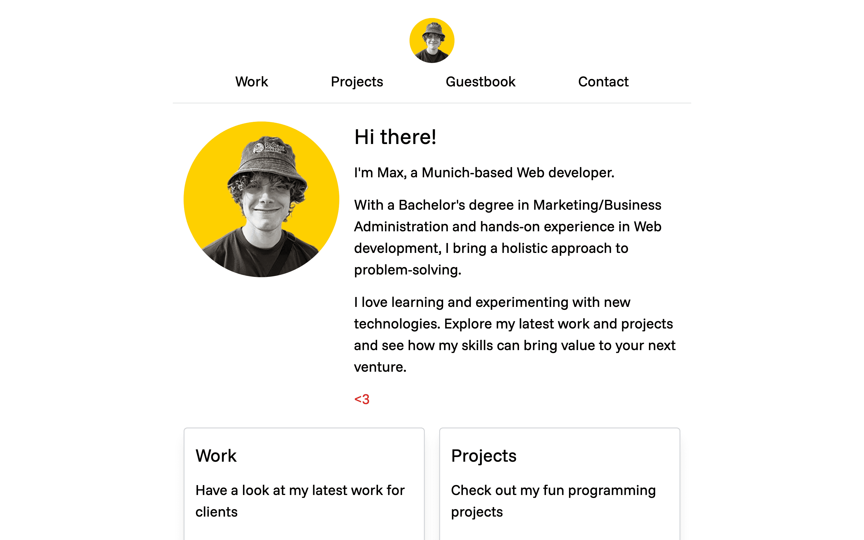 Portfolio screenshot