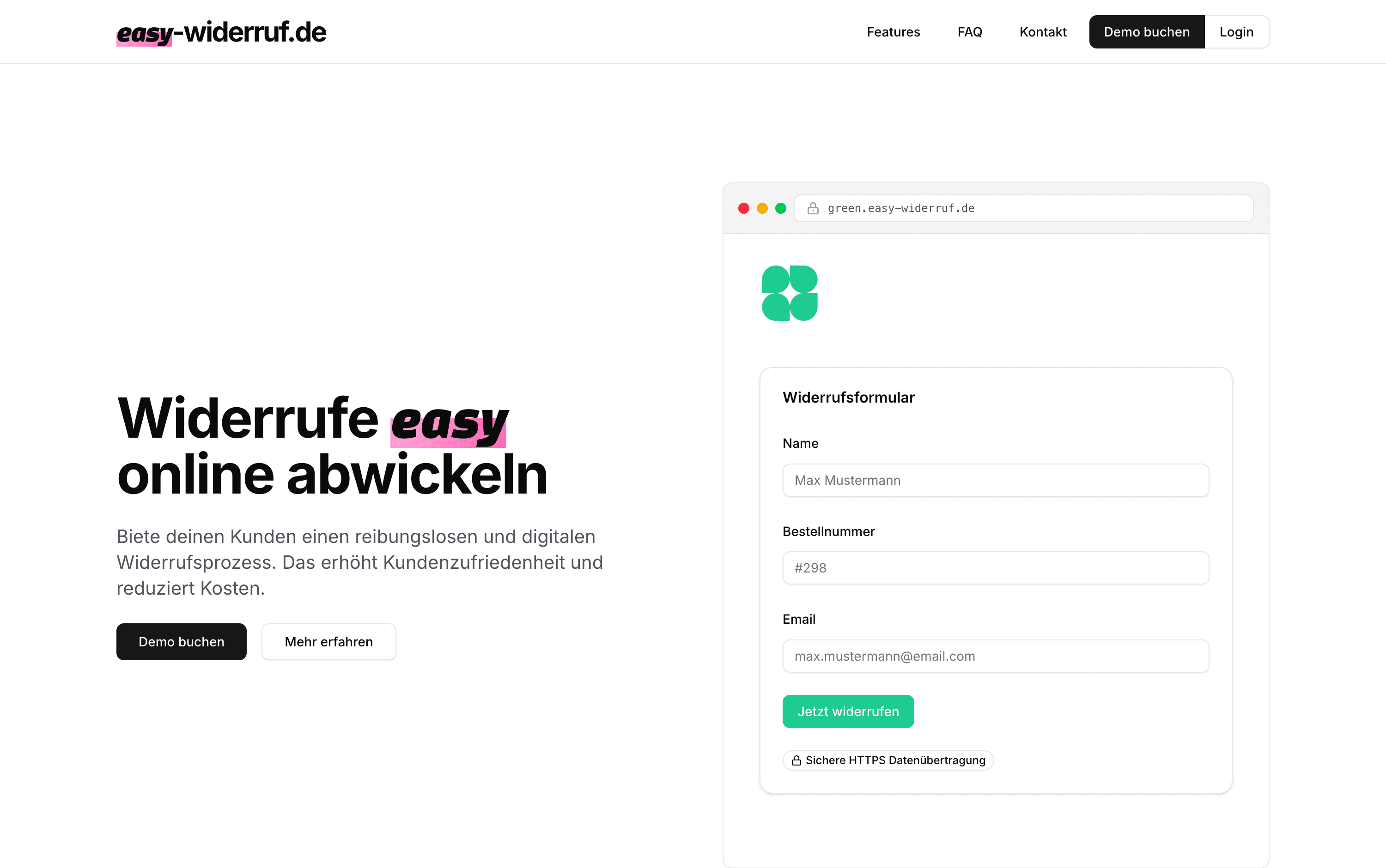 easy-widerruf.de screenshot
