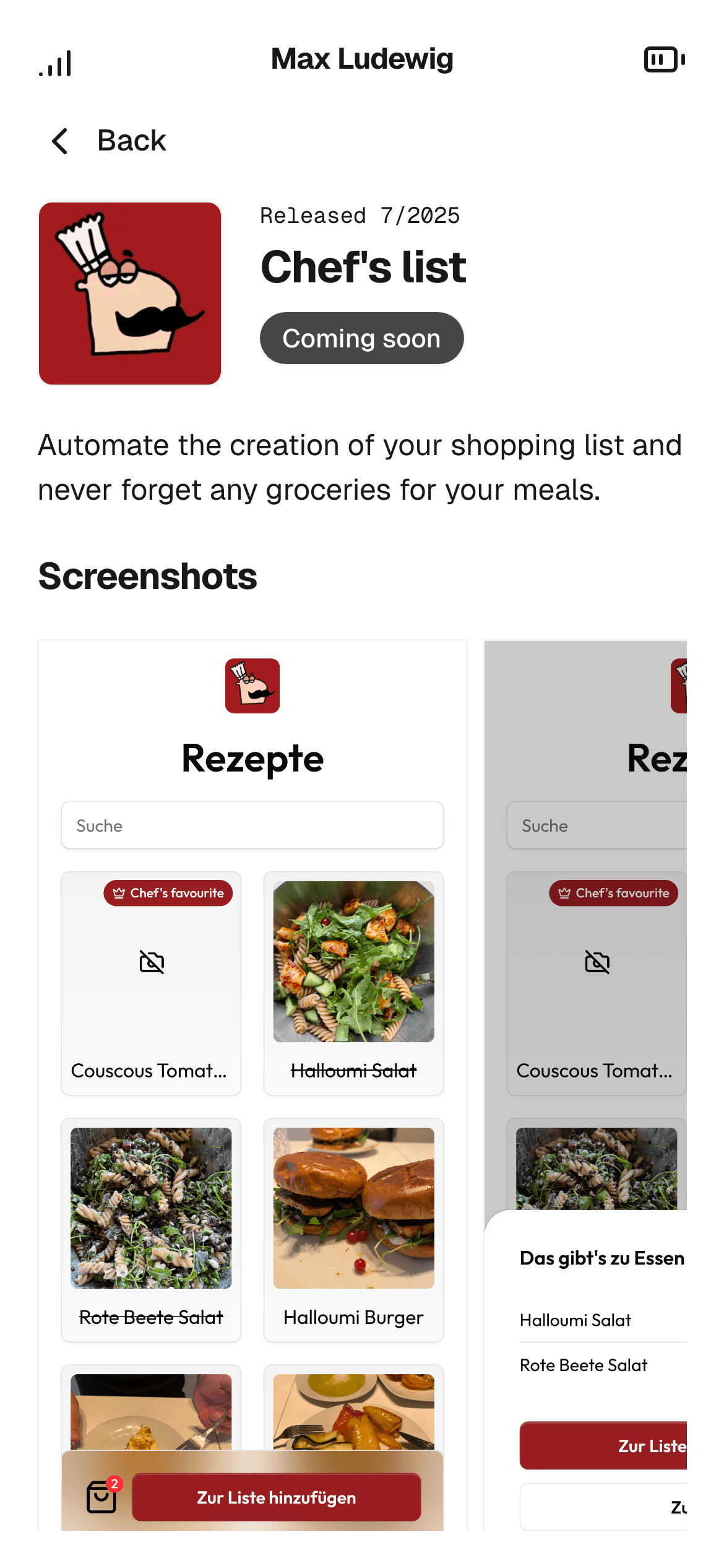 Portfolio screenshot