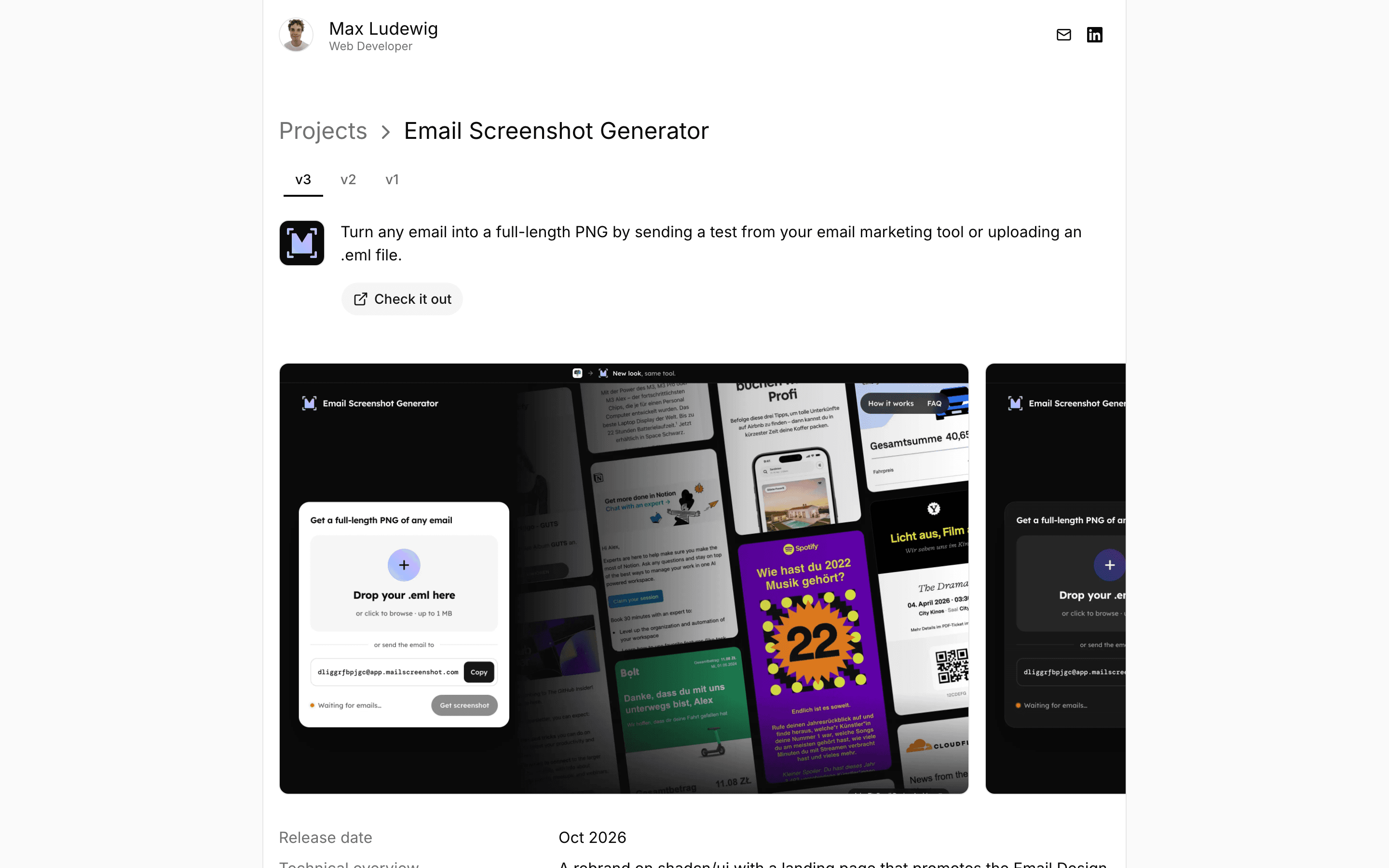 Portfolio screenshot