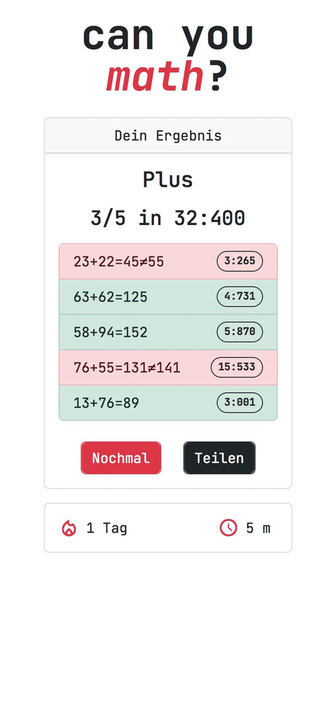 Can you math? screenshot