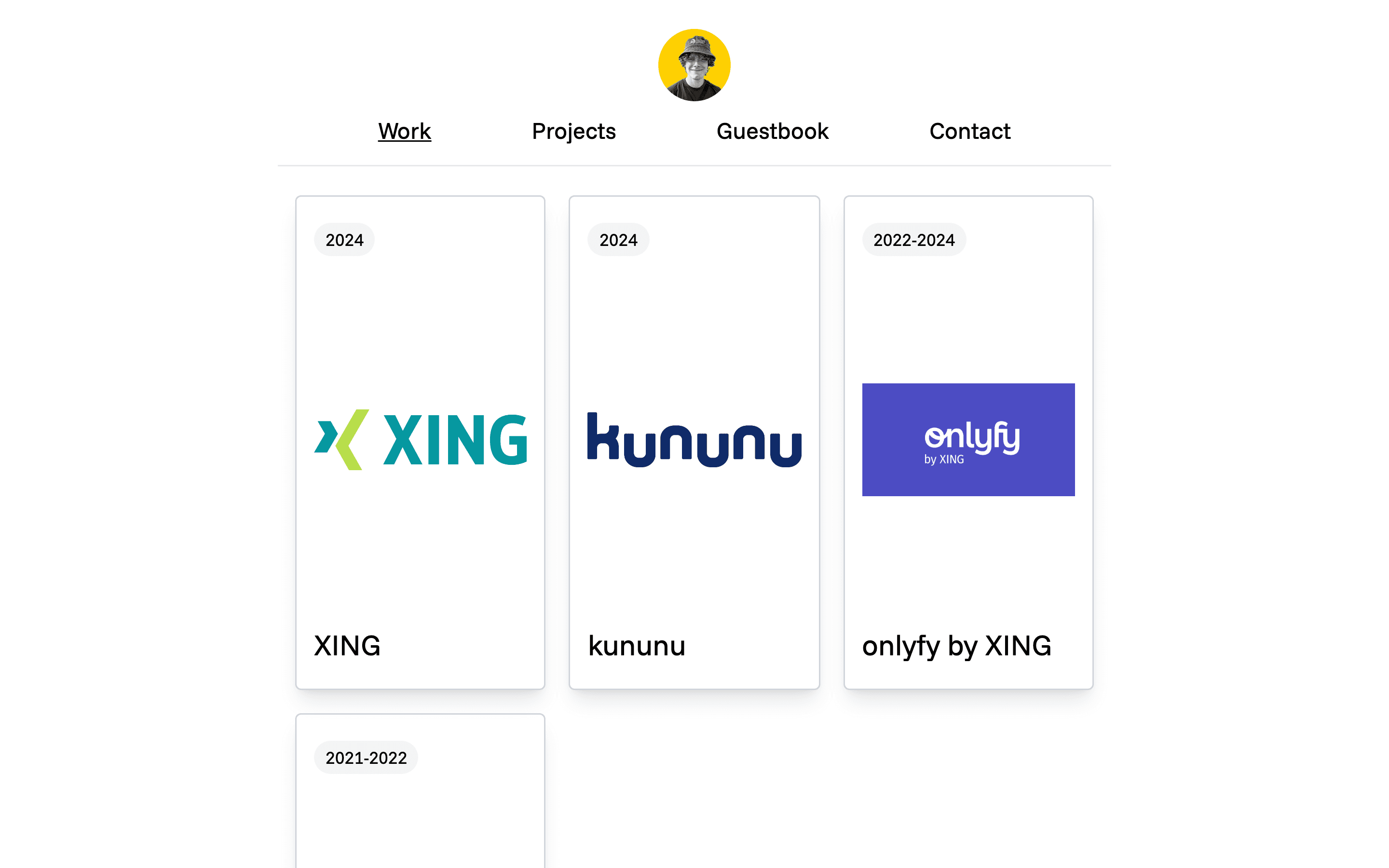 Portfolio screenshot